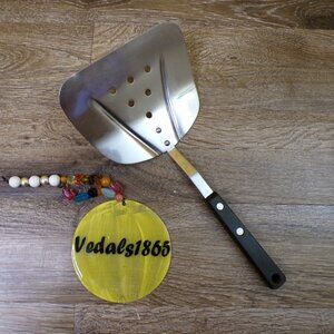 Vintage Stainless Steel Fish Spatula Lifter Curved Wide Flipper - Japan